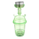 Outdoor Portable Colorful Hookah Shisha LED Light Base Glass Water Pipe Bottle Camping Travel