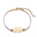 5 Pcs Bohemian Beaded Simple Bracelet Set Turtle Pineapple Map Heart Bracelet For Women