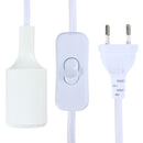 E26 E27 Plug-in On/off Hanging Light Socket Pendant Lamp Holder Bulb Socket