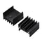50Pcs TO-220 Aluminum Triode Heat Sink 25x23.5x15.8mm Aluminum Radiator