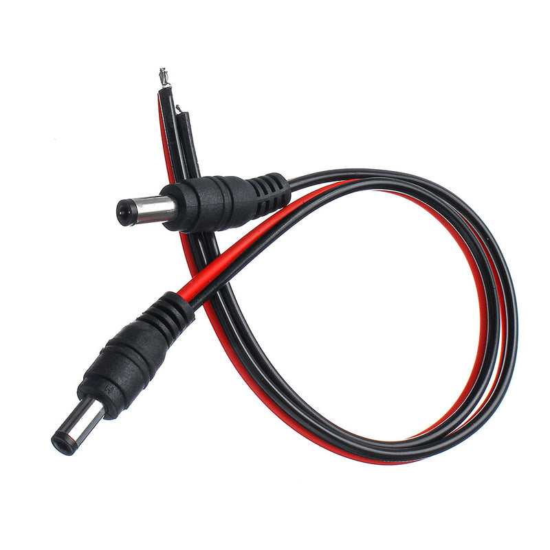 30Pcs Pure Copper Core Male DC Power Supply Wire Jack Plug Wire Connector CCTV Security Camera Surveillance LED