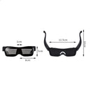 LED Light-emitting Glasses Multilingual Bluetooth Mobile Phone Control Editing Animation Custom Patterns Magic Glasses Bluetooth Glasses