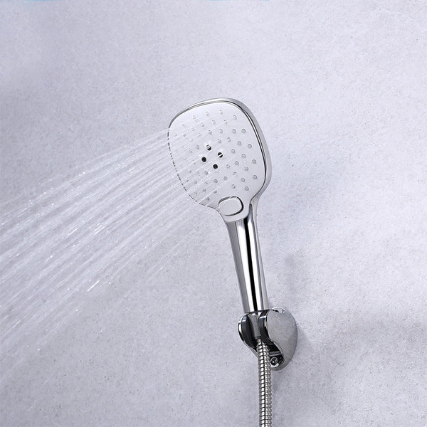 HIGOLD Bathroom Handheld Showerhead 3 Shower Mode Adjustable G Connector Shower Head with Anti-blocking Hole