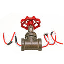Vintage Steampunk 1/2 Inch Stop Valve Light Switch With Wire Pass Thru Red Iron