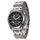 Gucamel GT07 Skeleton Stainless Steel Band Mechanical Men Watch
