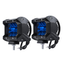 4'' Inch Tri-Row 60W 720LM 20LED Work Light Bar Flood Spot Combo Fog Lamp Blue for Offroad SUV