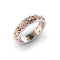 Sweet Rose Gold Flower Finger Rings Fashion Hollow Engagement Ring Wedding Jewelry for Women