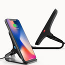 Bakeey 10W Qi Wireless Fast Charger Holder Aluminum Alloy Desktop Phone Holder Stand for Samsung Xiaomi Huawei