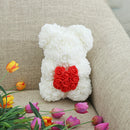 DIY Artificial Rose Flower Bear 25cm Beautiful For Wedding Birthday Gift Decorations