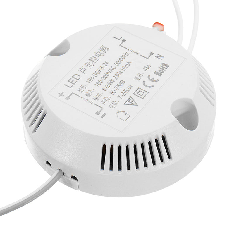 3pcs 8-36W Intelligent Sensor LED Ceiling Light And Sound Control Power Supply Module Bulb Panel Light Built-in Power Driver
