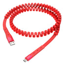 HOCO U78 Cotton Treasure Woven Fabric Braid 1.2M Type-C Micro USB Fast Charging Data Cable for Samsung S10+ Xiaomi Redmi Note8 LG HUAWEI
