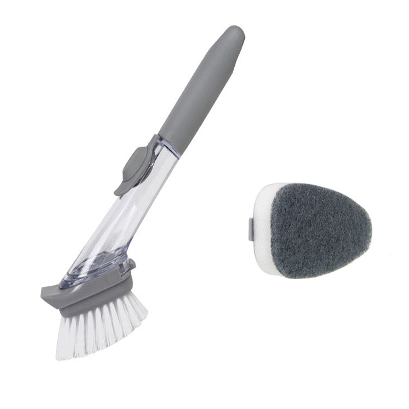 Automatic Refill Detergent Cleaning Brush Kitchen Sponge Cleaning Scrubber Kitchen Clean Tools