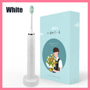 Inductive Charging Sonic Electric Toothbrush Oral Electronic Power Toothbrushes Remove Plaque Teeth Whitening for Kids Adults 3 Replaced Toothbrush Head