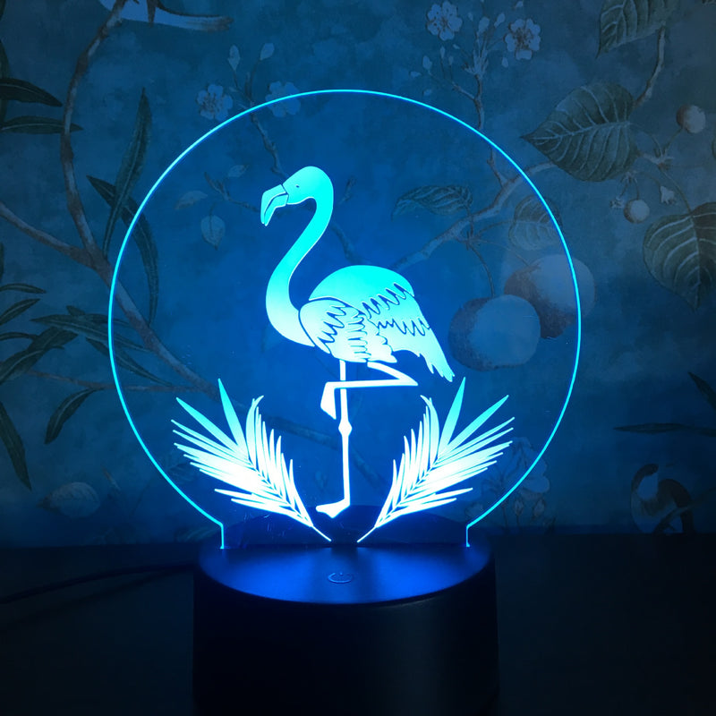 3D Night Light Touch Colorful Flamingo LED Table Lamp Birthday Gift