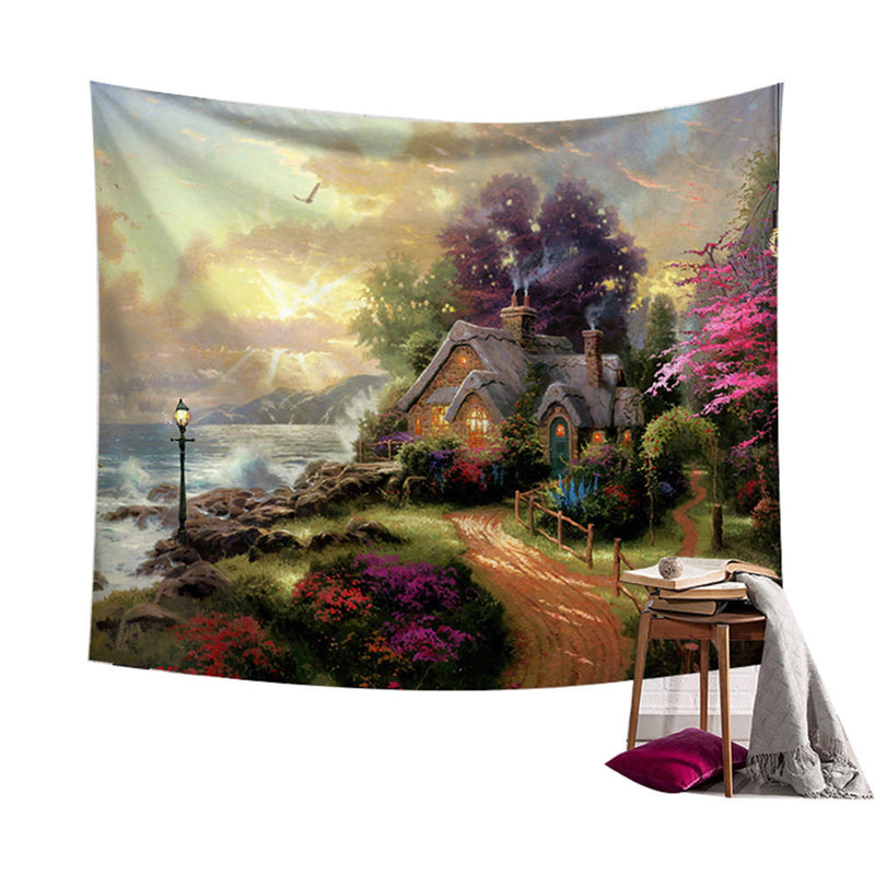 Fairy Forest Hanging Wall Tapestry Bohemian Hippie Throw Bedspread Home Decorations