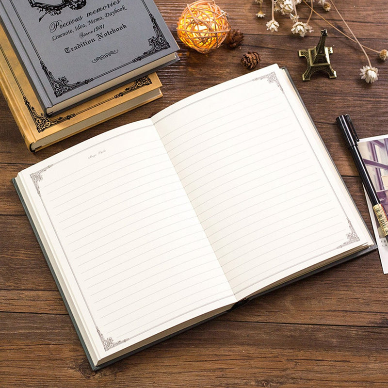 1Pcs Vintage Hard Cover Notebook Diary Journal Travel Business School Writing Notepads Supplies