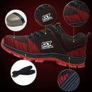 TENGOO Safety Shoes Steel Toe Work Shoes Mesh Fly Woven Sneakers Breathable Non-Slip Running Shoes
