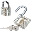 Transparent Cutaway Inside View Of Practice Padlock Lock Locksmith Trainer Skill Pick with Two Keys