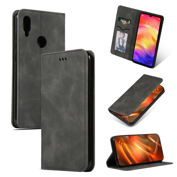 Bakeey Flip Shockproof Card Slot With Magnetic PU Leather Full Body Protective Case For Xiaomi Redmi Note 7 / Redmi Note 7 Pro