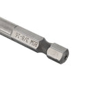 Drillpro 6pcs 1/8-3/8 Inch BSW Thread HSS Combination Drill Tap Bit Set Hex Shank Deburr Countersink Bits