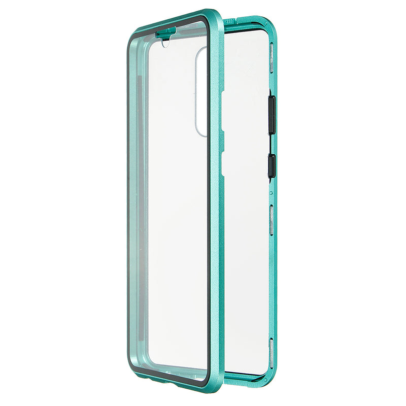 For Xiaomi Redmi 8 Case Bakeey 360 Curved Screen Front+Back Double-sided Full Body 9H Tempered Glass Metal Magnetic Adsorption Flip Protective Case For Xiaomi Redmi 8