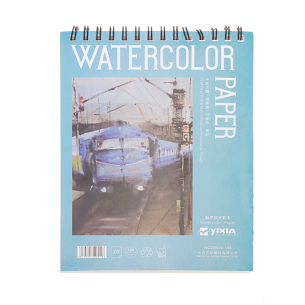 Yixin 8K Line Ring Watercolor Coarse-Grain Fashion Creative Pure Wood Pulp 300 Gram Watercolor Painting Paper