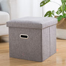 Multifunctional Foldable Fabric Storage Stool Bench Box Foot Stool Folding Chair