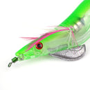 ZANLURE 1pc 3.5cm 21g 3D Eyes Luminous Electronic Wood Shrimp Lure Cuttlefish Jigs Fishing Lure