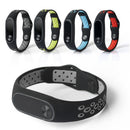 Bakeey Replacement Double Color Silicone Strap Smart Wristband Bracelet for Xiaomi M iband 2