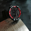 HONHX 81-66F Men Fashion Luminous Display Calendar Alarm Colock Sport Digital Watch