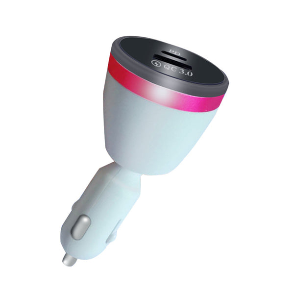 Bakeey PD QC3.0 3.1A LED Light Fast Charging USB Car Charger For iPhone XS 11 Pro Xiaomi Mi9 9Pro Oneplus 6T 7 Pro