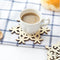 Wood Coaster Kitchen Christmas Placemat Table Mat Decorations For Home Cup Drink Mug Tea Coffee Snow