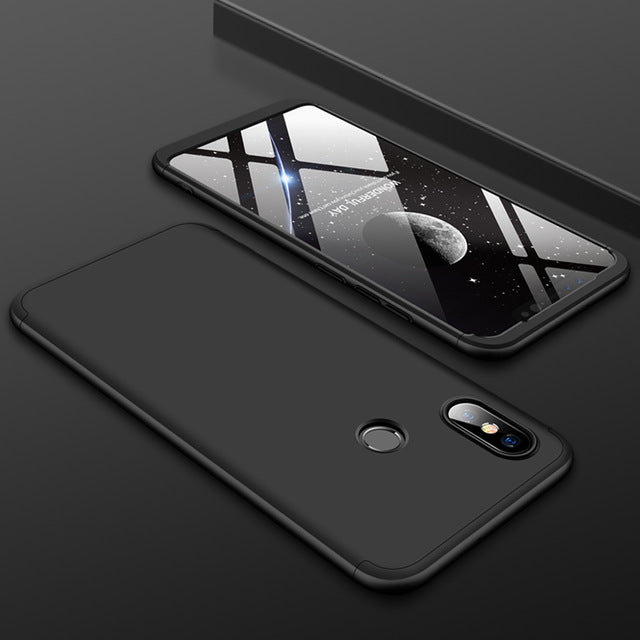 Bakeey 3 in 1 Double Dip 360 Hard PC Full Protective Case For Xiaomi Mi8 Mi 8 6.21 inch