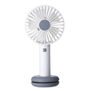 Loskii HF-202 Portable Desktop Handheld Doughnut Design Base LED Night Fan