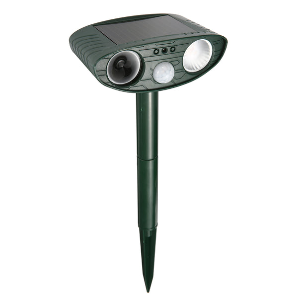 FOCUSPET Animal Repeller Ultrasonic Solar Powered Outdoor Mice PIR Motion Sensor