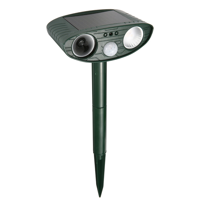 FOCUSPET Animal Repeller Ultrasonic Solar Powered Outdoor Mice PIR Motion Sensor