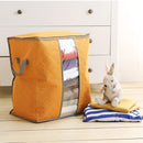 High Capacity Clothes Quilts Storage Bags Folding Organizer Bags Bamboo Portable Storage Container