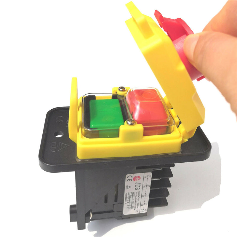 KEDU JD3 230/400V 16/12A 10 Pin Waterproof Electromagnetic Push Button Switch