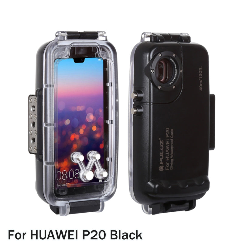PULUZ Diving Shell Case 40m Diving Shell Waterproof Protective Case For Huawei P20