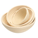 Round Banneton Brotform Rattan Basket Bread Dough Proofing Rising Loaf Proving 4 Sizes
