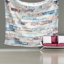 Art 3D Stone Brick Pattern Creative 3D Wall Sticker Wall Hanging Bedroom Bedspread Home Decorations