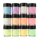 Luckyfine 12 Colors DIY Neon Luminous Paint Ultrabright Fluorescent Paint Set with 2 Painting Brush