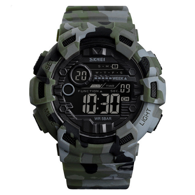 SKMEI 1472 Week Display Alarm Cowboy Waterproof Sports Digital Watch Men Watch