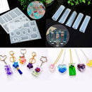 83pcs DIY Silicone Casting Molds Tools Jewelry Pendant Resin Mould Set with Bag