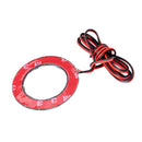 LED Angel Eyes Halo Ring Motorcycle Scooter Headlight Lamp