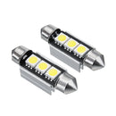 36mm Festoon 6418 C5W 3SMD LED License Number Plate Lights Error Free Pair for BMW/Ford/Audi/VW/BENZ