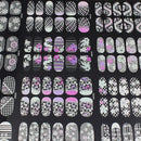 Flower Floral Design Color Change Changing Nail Sticker Changed with Sunlight UV Light