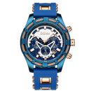 BIDEN 0117 Waterproof Work Little Dials Men Watches Multifunctional Business Style Quartz Watch