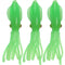 ZANLURE 3 Pcs 8cm Fishing Lure Rubber Squid Skirts Soft Baits Luminous Artificial Bait