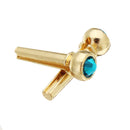 Copper Abalone Guitar Bridge Bone Pins Set Guitar Parts For Acoustic Guitar